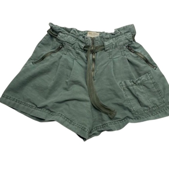 Anthropologie Highrise Army‎ Green Parachute Shorts Size 26 - Picture 3 of 7